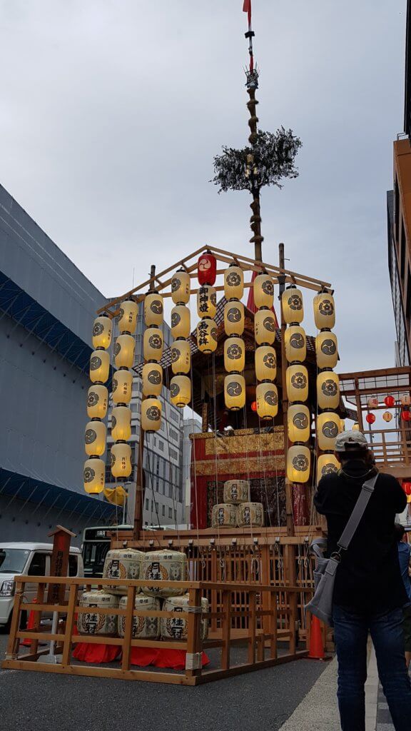 préparation du Hoko Gion matsuri