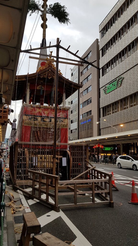 préparation du Hoko Gion matsuri