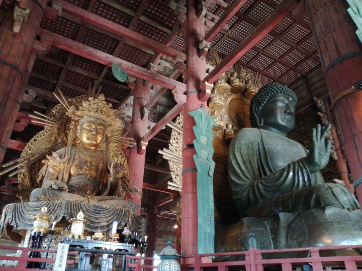 Bodhisattvas en or à Nara